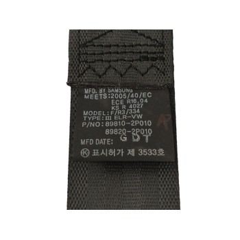 Recambio de cinturon seguridad trasero derecho para kia sorento 2.0 crdi referencia OEM IAM 898202P010  