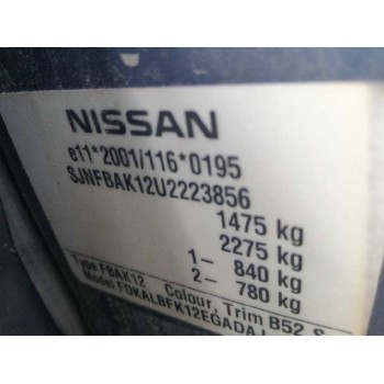 nissan micra (k12e) del año 2007