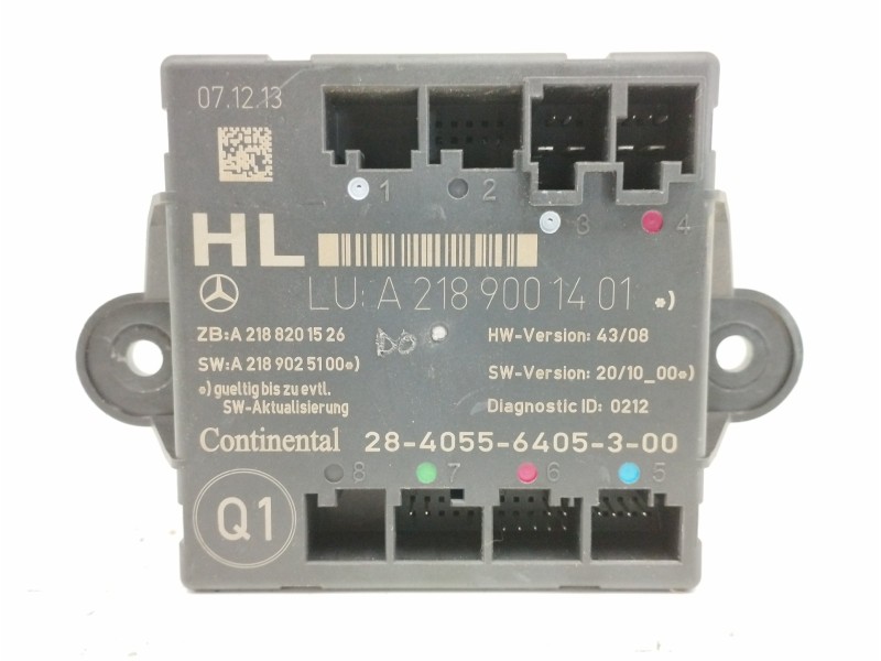 Recambio de modulo electronico para mercedes-benz clase c (w204) lim. 2.1 cdi cat referencia OEM IAM A2189001401 Recambio de modulo electronico para mercedes-benz clase c (w204) lim. 2.1 cdi cat referencia OEM IAM A2189001401