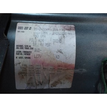 Recambio de carroceria corte para volkswagen polo (9n3) 1.4 16v referencia OEM IAM   