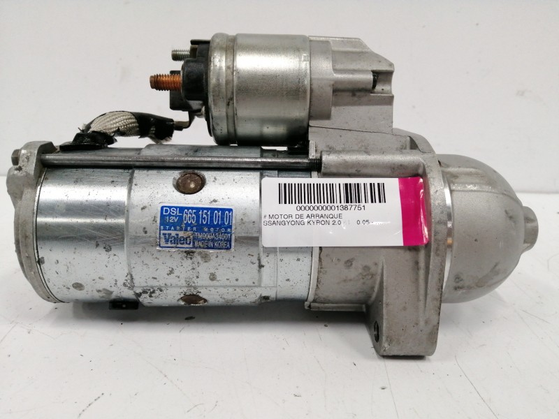 Recambio de motor arranque para ssangyong kyron 2.0 referencia OEM IAM   