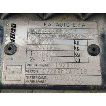 Recambio de carroceria corte para fiat stilo (192) 1.9 jtd cat referencia OEM IAM   