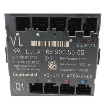 Recambio de modulo electronico para mercedes-benz clase m (w166) 2.1 cdi cat referencia OEM IAM A1669005505 A2C7344750000 