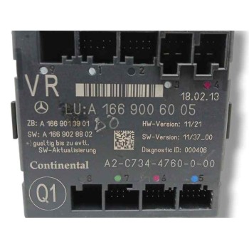 Recambio de modulo electronico para mercedes-benz clase m (w166) 2.1 cdi cat referencia OEM IAM A1669006005 A2C7344760000 