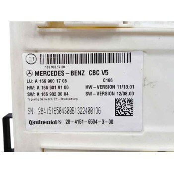 Recambio de modulo electronico para mercedes-benz clase m (w166) 2.1 cdi cat referencia OEM IAM A1669001708 2841516504300 
