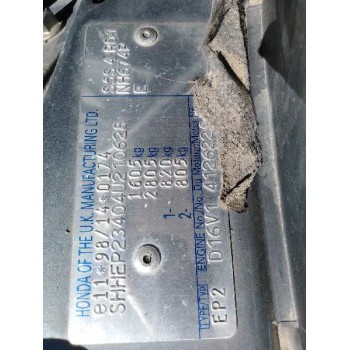 honda civic berlina 3 (ep1/2) del año 2004