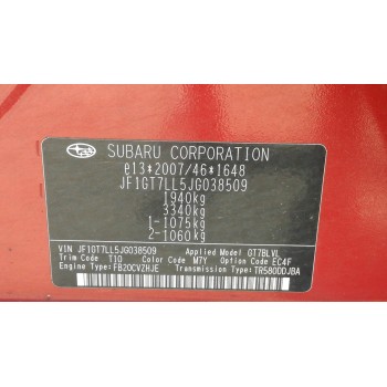 subaru xv (gt) del año 2018