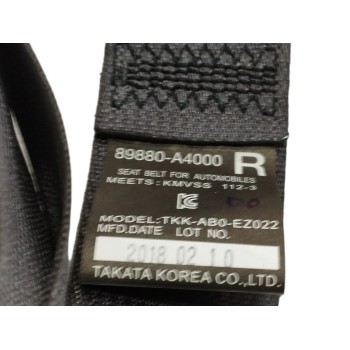 Recambio de cinturon seguridad trasero derecho para kia carens ( ) 1.6 gdi cat referencia OEM IAM 89880A4000 TERCERA FILA 