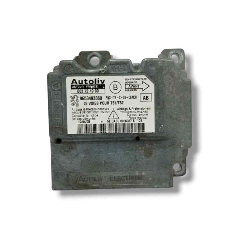 Recambio de centralita airbag para peugeot 307 (s1) 1.6 16v hdi referencia OEM IAM 9653493380 603724900 