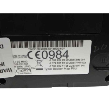 Recambio de modulo electronico para mercedes-benz clase m (w166) 2.1 cdi cat referencia OEM IAM A1669000609 MAPA GPS 