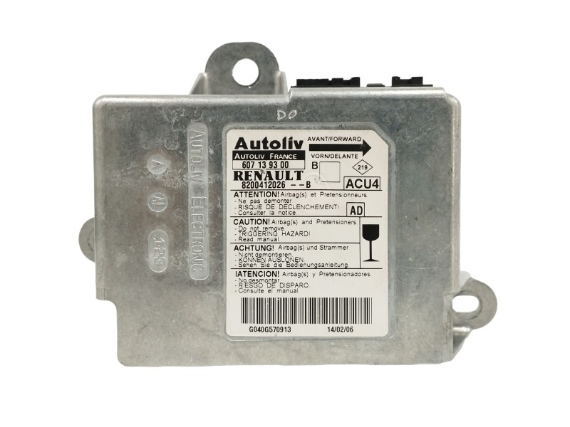 Recambio de centralita airbag para renault megane ii familiar 1.5 dci diesel cat referencia OEM IAM 8200412026B 607139300 