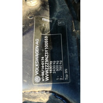 volkswagen polo (9n1) del año 2002