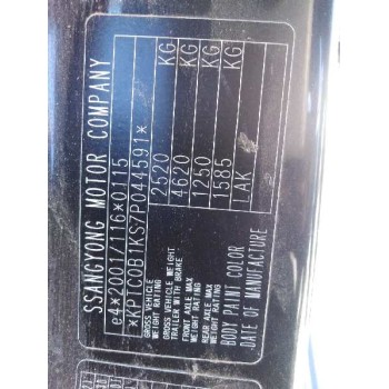 ssangyong actyon del año 2007