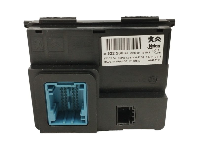 Recambio de modulo electronico para peugeot rifter 1.5 blue-hdi fap referencia OEM IAM 9832228080 Recambio de modulo electronico para peugeot rifter 1.5 blue-hdi fap referencia OEM IAM 9832228080