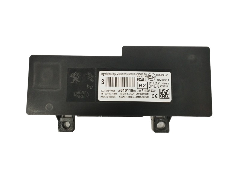 Recambio de modulo electronico para peugeot rifter 1.5 blue-hdi fap referencia OEM IAM 9831611580  