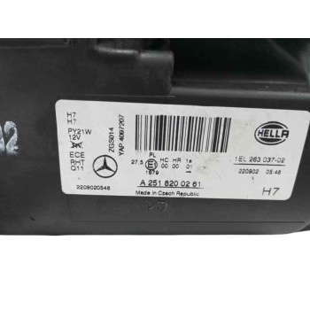 Recambio de faro derecho para mercedes-benz clase r (w251) 3.0 cdi cat referencia OEM IAM A2518200261  