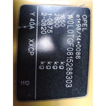 opel astra g berlina del año 2001