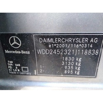 mercedes-benz clase b (w245) del año 2006