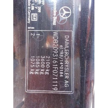 mercedes-benz clase clk (w209) coupe del año 2003