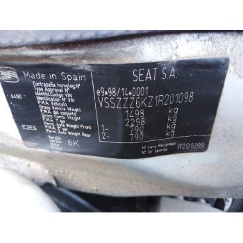 seat cordoba berlina (6k2) del año 2001