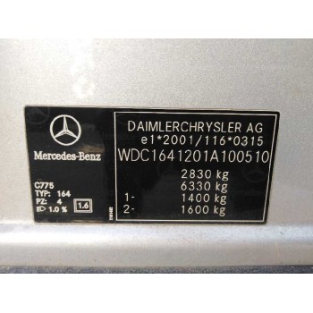 mercedes-benz clase m (w164) del año 2006