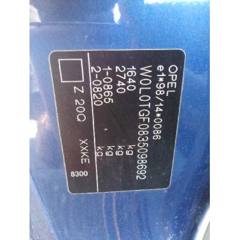 opel astra g berlina del año 2002