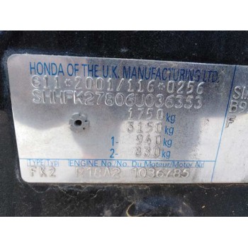 honda civic berlina 5 (fk) del año 2006