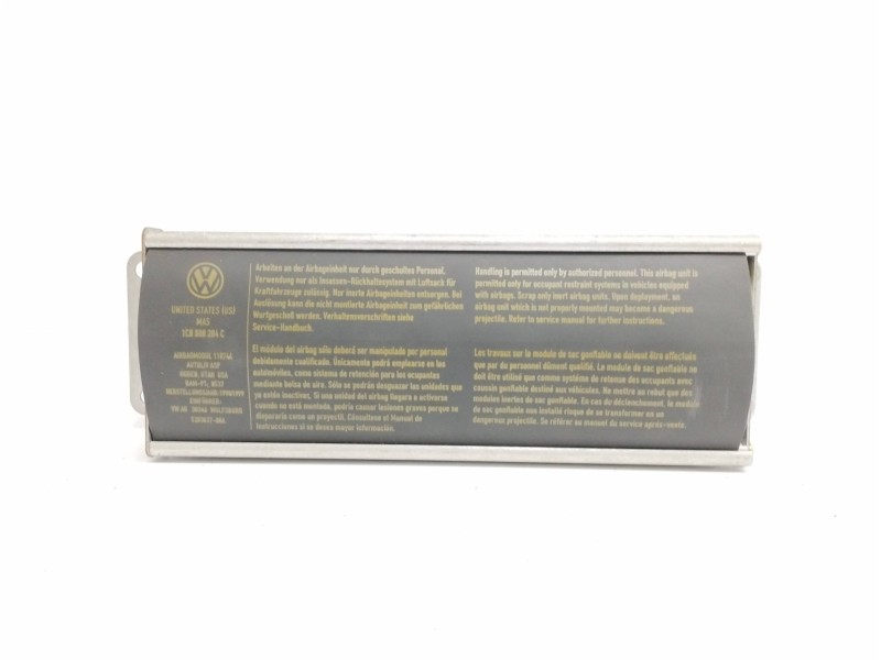 Recambio de airbag delantero derecho para volkswagen new beetle (9c1/1c1) 2.0 referencia OEM IAM 1C0880204C Recambio de airbag delantero derecho para volkswagen new beetle (9c1/1c1) 2.0 referencia OEM IAM 1C0880204C