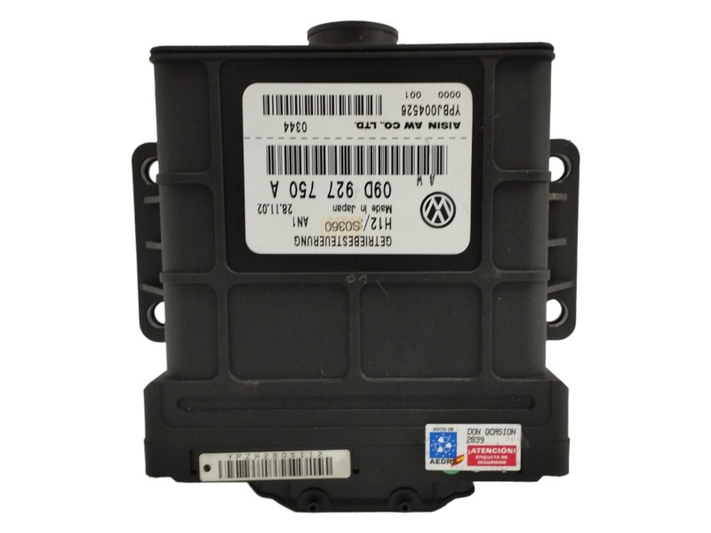 Recambio de modulo electronico para volkswagen touareg (7la) 3.2 v6 24v referencia OEM IAM 09D927750A Recambio de modulo electronico para volkswagen touareg (7la) 3.2 v6 24v referencia OEM IAM 09D927750A