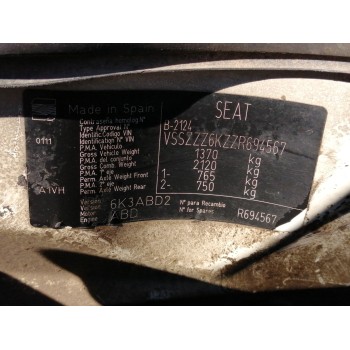 Recambio de carroceria corte para seat ibiza (6k) 1.4 referencia OEM IAM   
