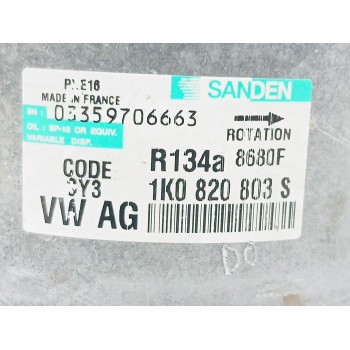 Recambio de compresor aire acondicionado para audi a3 (8p1) 2.0 tdi 16v referencia OEM IAM 1K0820803S  