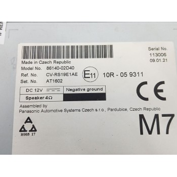 Recambio de pantalla multifuncion para toyota corolla sedán (_e21_) 1.8 vvti hybrid (mzea12, zre211, zwe211) referencia OEM IAM 