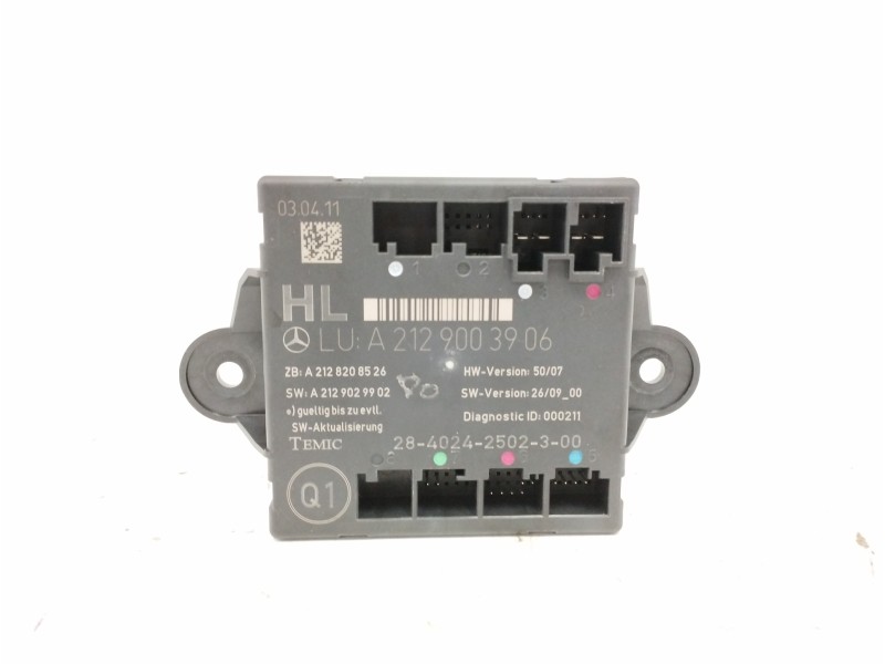 Recambio de modulo electronico para mercedes-benz clase e (w212) familiar 250 cdi blueefficiency (212.203) referencia OEM IAM A2