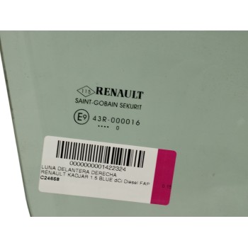 Recambio de luna delantera derecha para renault kadjar 1.5 blue dci diesel fap referencia OEM IAM   