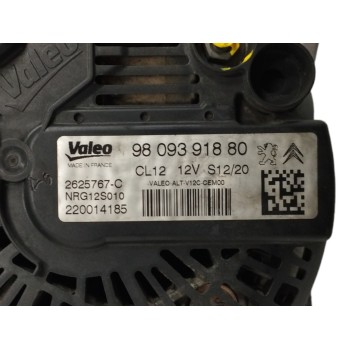 Recambio de alternador para citroën c-elysée 1.5 blue-hdi fap referencia OEM IAM 9809391880 CL12 2625767C
