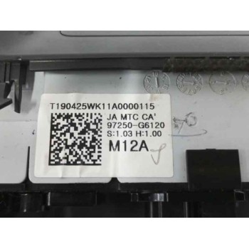 Recambio de mando calefaccion / aire acondicionado para kia picanto (ja) 1.0 cat referencia OEM IAM 97250G6120  