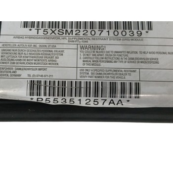 Recambio de airbag cortina delantero izquierdo para dodge caliber se referencia OEM IAM P55351257AA  