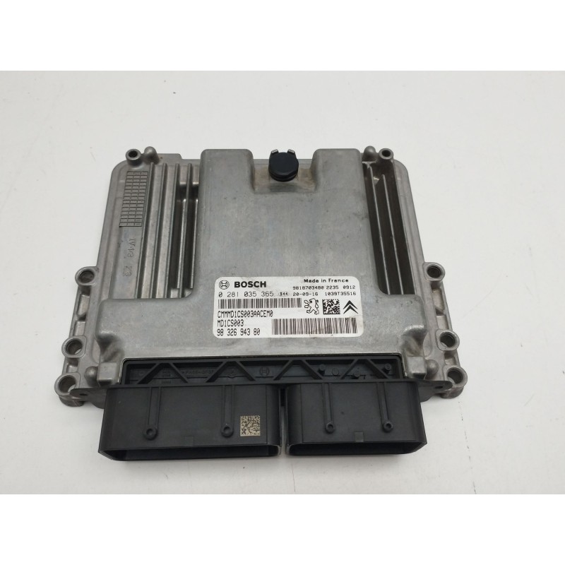Recambio de centralita motor uce para peugeot 301 1.6 vti 115 cambio manual 5 velocidades referencia OEM IAM 9832694380  