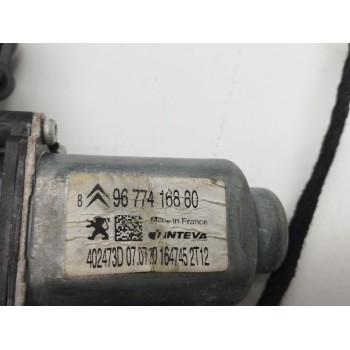 Recambio de elevalunas delantero derecho para peugeot 301 1.6 vti 115 cambio manual 5 velocidades referencia OEM IAM 9677416880 