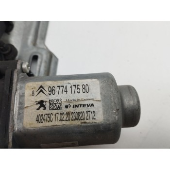 Recambio de elevalunas trasero izquierdo para peugeot 301 1.6 vti 115 cambio manual 5 velocidades referencia OEM IAM 9677417580 