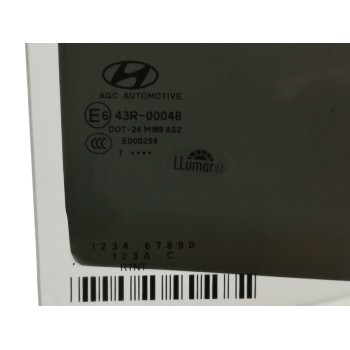 Recambio de luna trasera derecha para hyundai tucson 1.6 cat referencia OEM IAM   