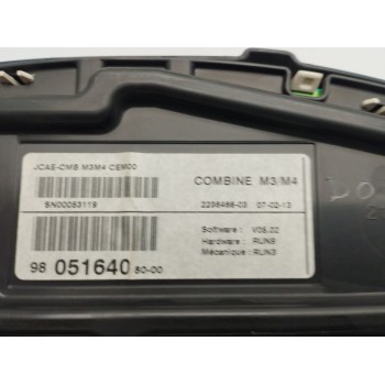 Recambio de cuadro instrumentos para citroën c-elysee (dd_) 1.2 vti 72 (ddhmy0) referencia OEM IAM 9805164080  