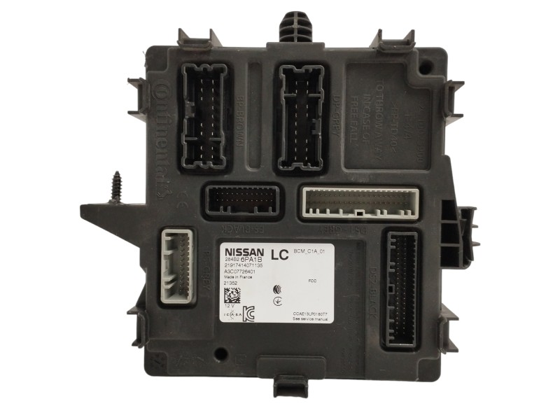 Recambio de modulo electronico para nissan juke (f16) 1.0 12v cat referencia OEM IAM 284B26PA1B A3C07726401 Recambio de modulo electronico para nissan juke (f16) 1.0 12v cat referencia OEM IAM 284B26PA1B A3C07726401