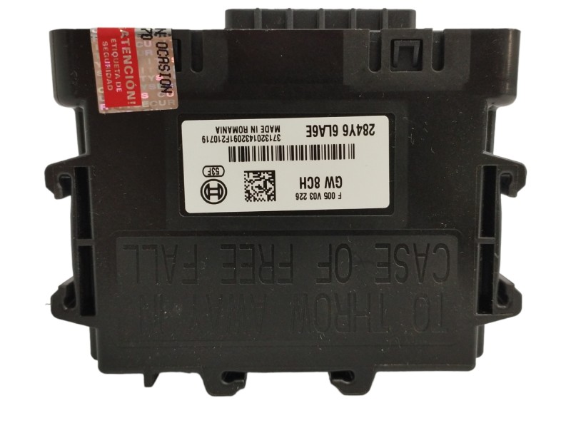 Recambio de modulo electronico para nissan juke (f16) 1.0 12v cat referencia OEM IAM 284Y66LA6E F005V03226 Recambio de modulo electronico para nissan juke (f16) 1.0 12v cat referencia OEM IAM 284Y66LA6E F005V03226