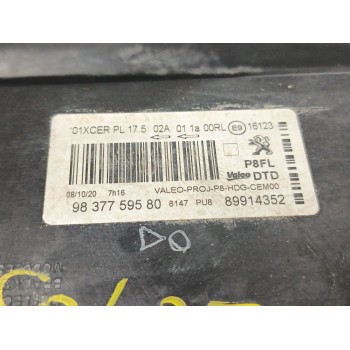Recambio de faro derecho para peugeot 3008 ii suv (mc_, mr_, mj_, m4_) 1.2 thp/ puretech 130 (mrhnsm, mrhnsu, mrhnsj, mrhnyw,...