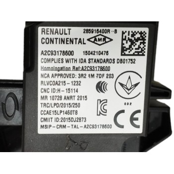 Recambio de antirrobo para nissan juke (f16) 1.0 12v cat referencia OEM IAM 285916400R A2C93178600 