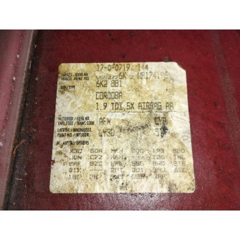 Recambio de carroceria corte para seat cordoba berlina (6k2) 1.9 tdi referencia OEM IAM   