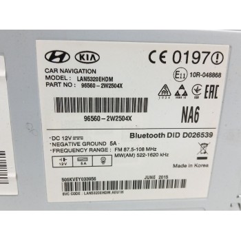 Recambio de sistema navegacion gps para hyundai santa fé iii (dm, dma) 2.2 crdi 4wd referencia OEM IAM 965602W2504X  