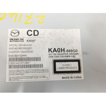 Recambio de pantalla multifuncion para mazda cx-5 van (ke_) skyactiv-d (kef9) referencia OEM IAM KA0H669G0  