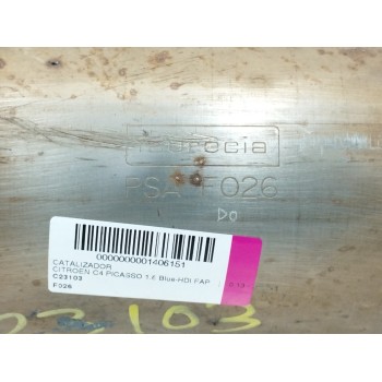Recambio de catalizador para citroën c4 picasso 1.6 blue-hdi fap referencia OEM IAM F026  